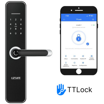 Cerradura biométrica inteligente Liz Safe Large + TTLOCK
