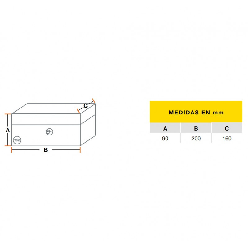 Caja de Efectivo Yale Pequeña